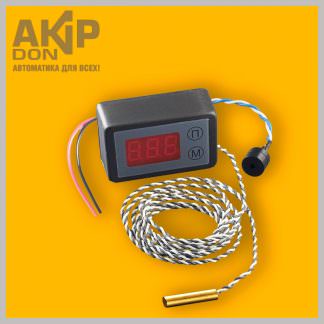 Термометр-сигнализатор корпусной TС-036-3Д-a-r, на плоскость, красный